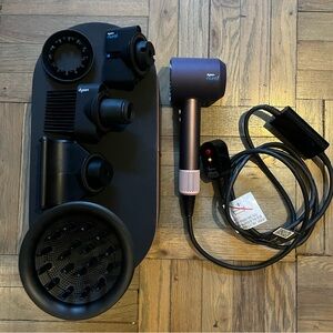 Hardly Used Dyson Supersonic Nural Hair Dryer in Purple with Five Attachments